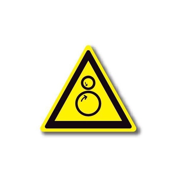 Ergomat 12in TRIANGLE SIGNS - Pinch Point DSV-SIGN 144 #1297 -UEN - main